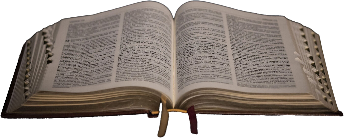 biblia - Українська парафія Зіслання Святого Духа Розгорнута Біблія з текстом, символ Слова Божого у богослужінні УГКЦ